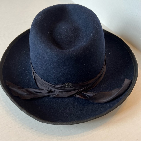 Freya x Veronica Beard S/M Hat Navy Blue Wool - Picture 4 of 12